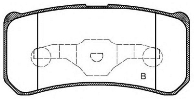 OPEN PARTS bpa080322 -  Комплект тормозных колодок, дисковый тормоз